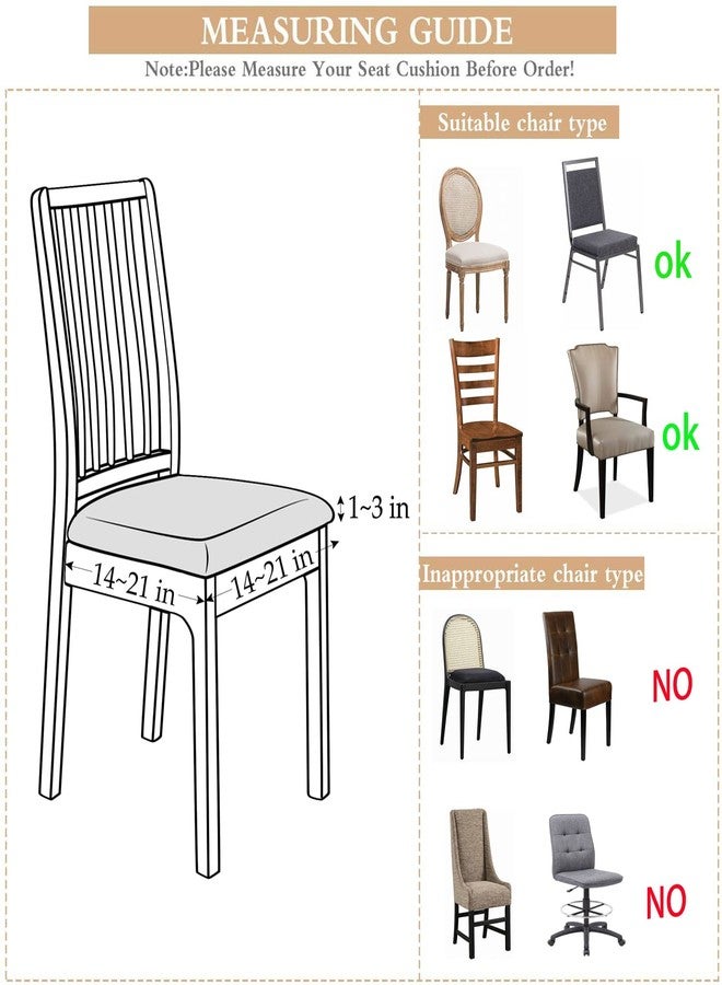 Deisy Dee Velvet Seat Covers for Dining Room Chairs, Chair Covers for Dining Room Set (4, Baby Blue) - Image 5
